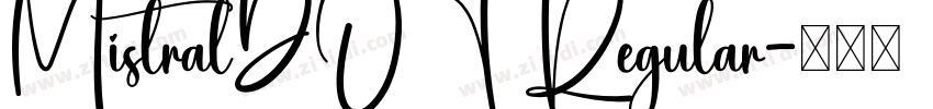 MistralDOT Regular字体转换